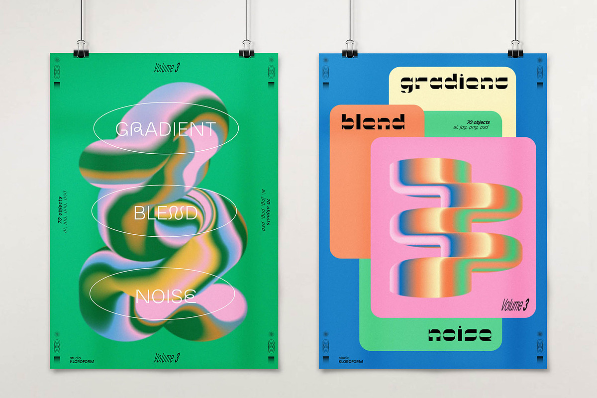 Gradient Blend Noise 3, an Object Graphic by kloroform (Photo 18 of 32)