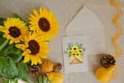 Sunflower sublimation clipart, an Illustration by Contes_de_fée (Thumbnail 3 of 7)