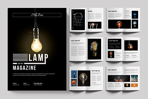 Lamp Magazine Template, a Magazine Template by ContestDesign