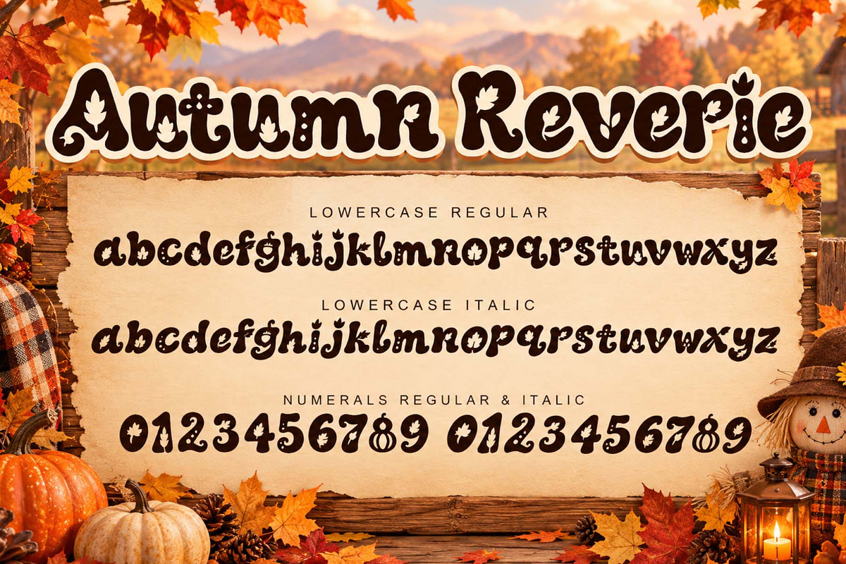 Autumn Reverie, a Handwritten Font by Yoga Letter (Photo 7 of 9)