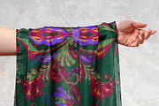 Midnight Botanical Silk Scarf, an Object Graphic by ilustrinna (Thumbnail 5 of 9)