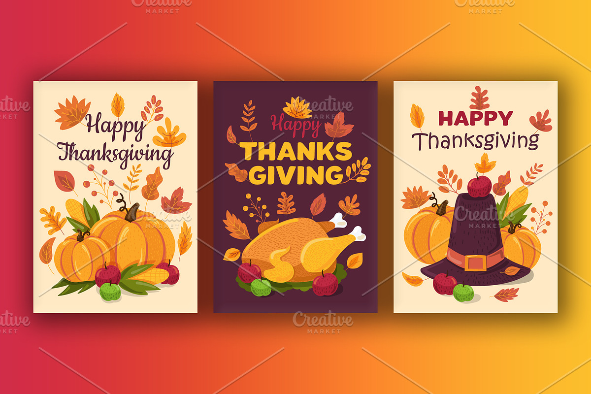 Autumn Thanksgiving Pack, a Marketing Template by barsrsind (Photo 3 of 7)