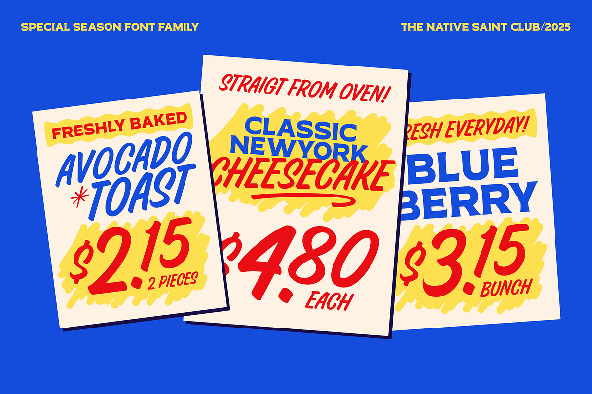 TNSC Special Season - Font Trio, a Handwritten Font by The Native Saint Club (Photo 2 of 14)