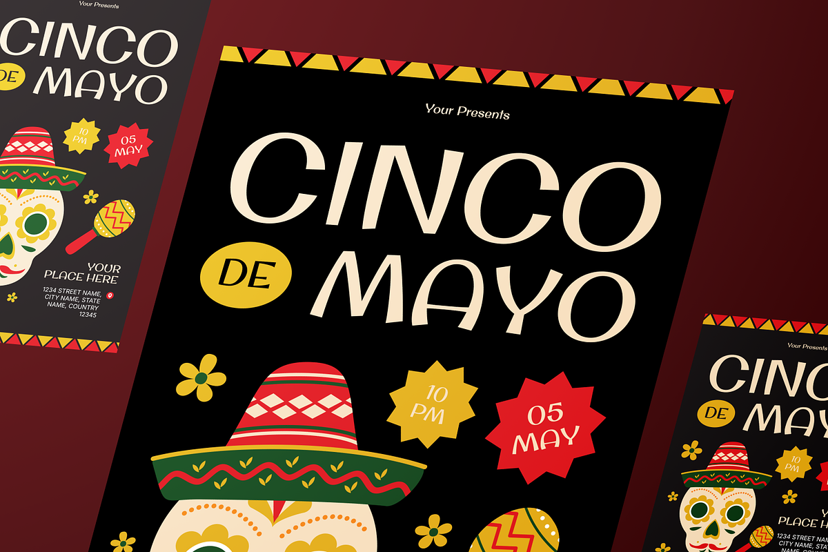 Cinco De Mayo Flyer Set, a Flyer Template by Annora Studio (Photo 4 of 6)
