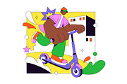 4 Scooter Vector Illustration, a Sport Illustration by denayunebgt (Thumbnail 2 of 4)