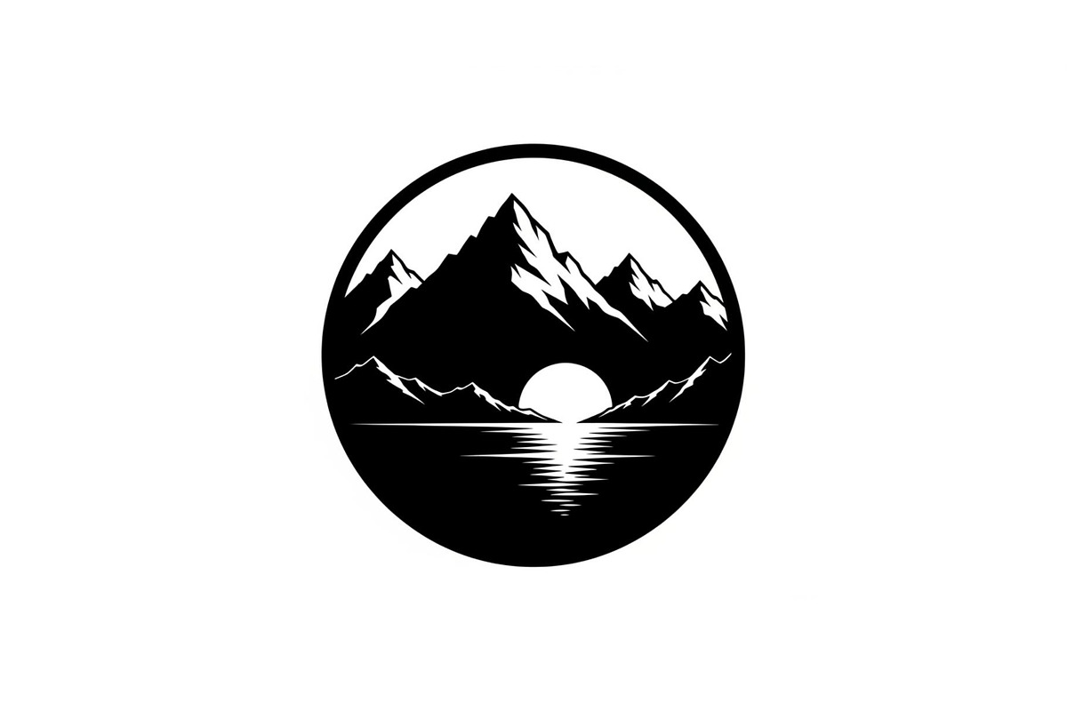 Circular Nature Landscape Silhouette, an Illustration by yasushie (Photo 16 of 51)