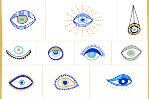 Evil Eye Illustrations Patterns