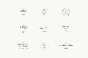 Maison Minimal Logo Kit Ai Eps Psd