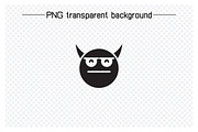 Moody and Cute Devil Emoji Set, a Solid Icon by Designfour (Thumbnail 3 of 7)