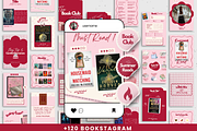 Bookstagram template Instagram Canva, a Social Media Template by PixelBloomClub (Thumbnail 1 of 8)