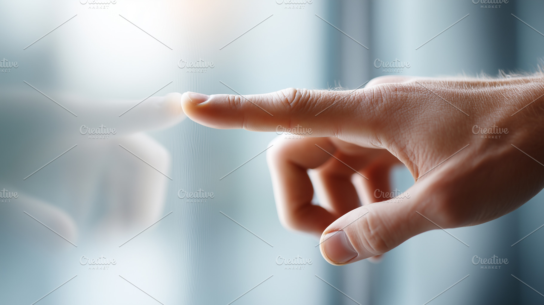 Human finger gently touches a glass, a Person Photo by MistyDay