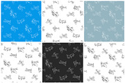 Airplanes. 30 vector patterns, a Pattern Graphic by Alena Stoyko design (Thumbnail 10 of 13)