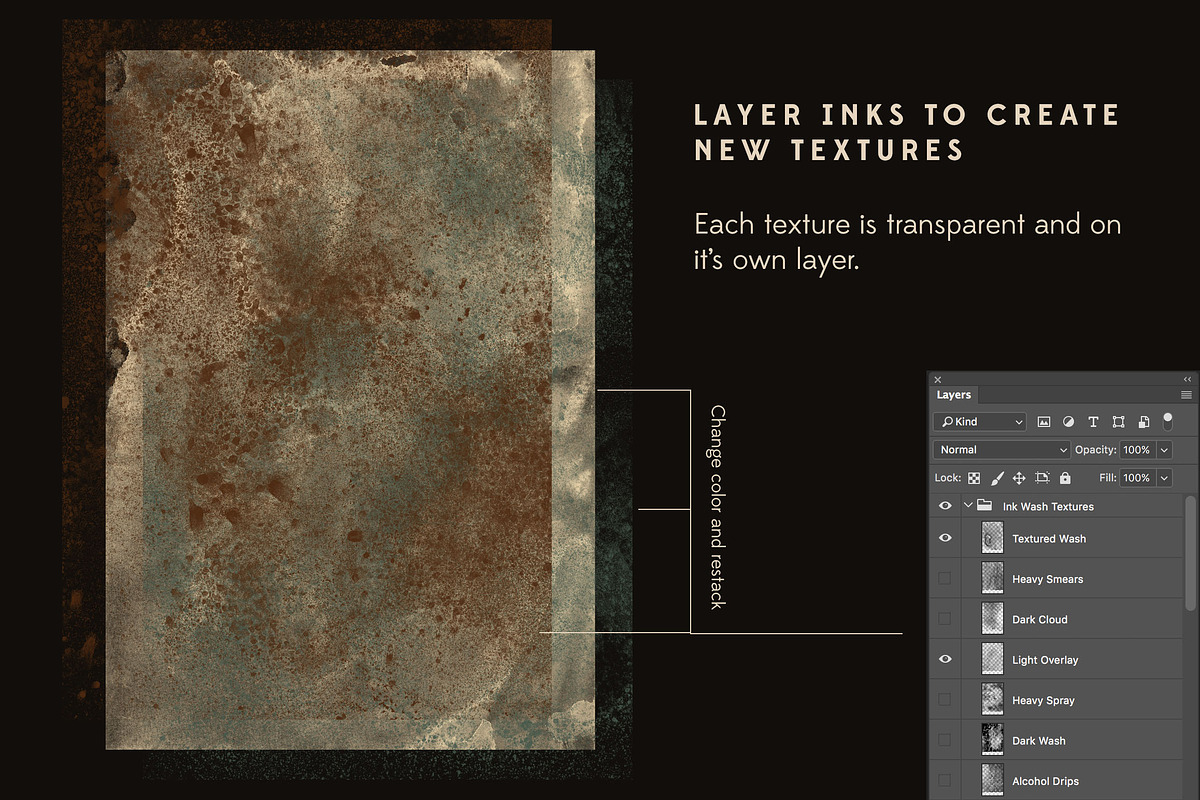 Just Good Textures - Ink Washes preview 2
