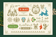 Christmas Retro Design Bundle, a Decorative Illustration by Vasya Kobelev (Thumbnail 9 of 11)