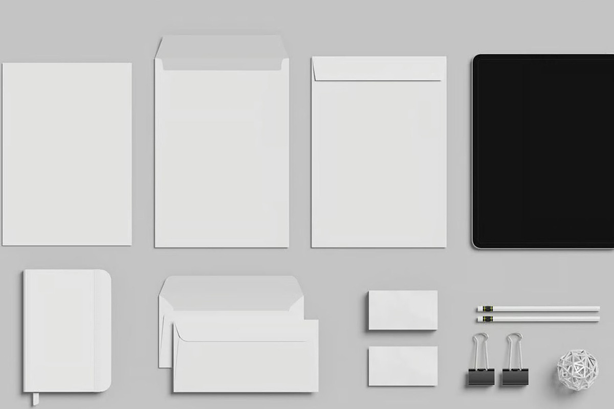 Brand Identity Mockups, an Advertising Mockup by Se٧enStudio (Photo 4 of 5)