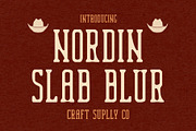 Nordin Slab Blur, a Slab Serif Font by Craft Supply Co. (Thumbnail 1 of 8)
