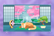 Lo Fi Cozy Scene Illustration Pack, a Decorative Illustration by IMG Visuals (Thumbnail 4 of 8)