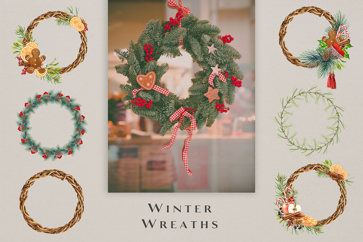 Winter Spices Watercolor Clipart, a Seasonal Illustration by AnitaPol (Photo 10 of 13)