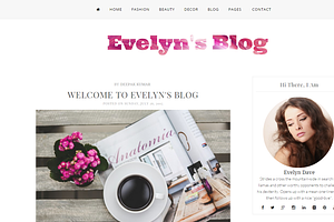 Blogger Template-Evely's Blog