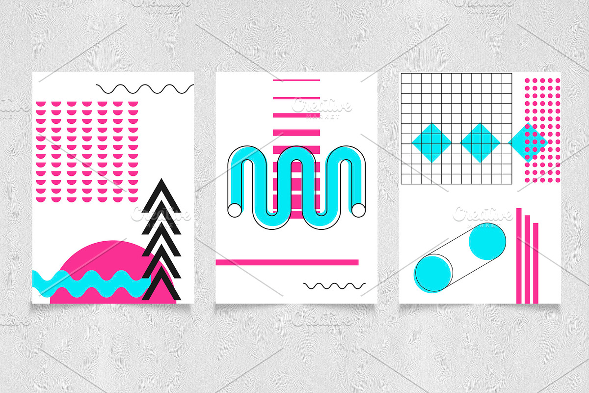 Neon geometric shape,poster,patten, an Object Graphic by Iryna Danyliuk (Photo 16 of 17)