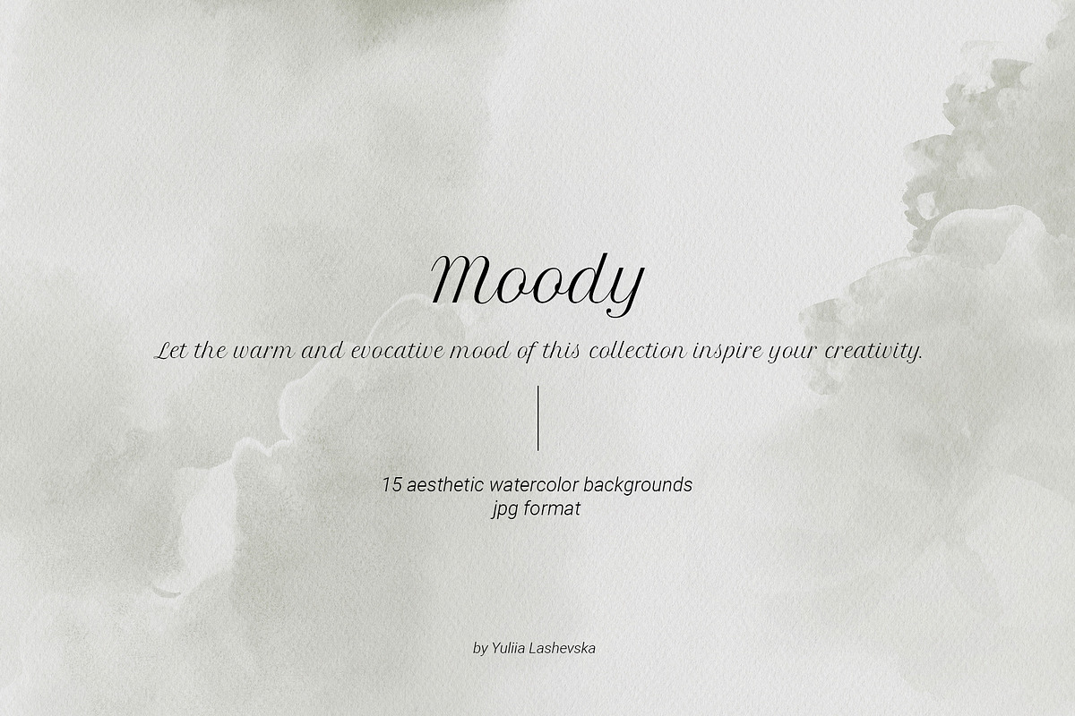 MOODY watercolor neutral backgrounds, a Texture Illustration by Yuliia Lashevska (Photo 2 of 9)
