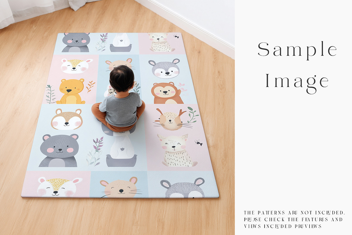 Baby Playmat Mockups 2 Shapes, a Product Mockup by mock-ups (Photo 38 of 50)