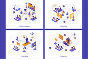 Isometric Concept Illustration Kit, a Templates & Theme by alexdndz (Thumbnail 7 of 26)