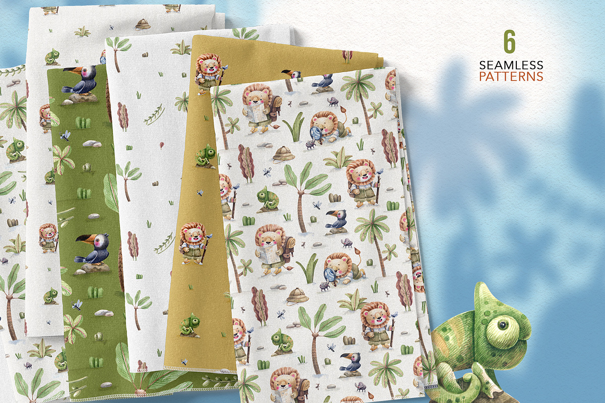 Jungle Journey Kids illustrations, an Illustration by Watercolor by Tonia Tkach (Photo 5 of 7)
