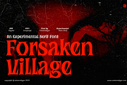 UT Forsaken Village - A Scary Font, a Serif Font by Universitype (Thumbnail 1 of 12)