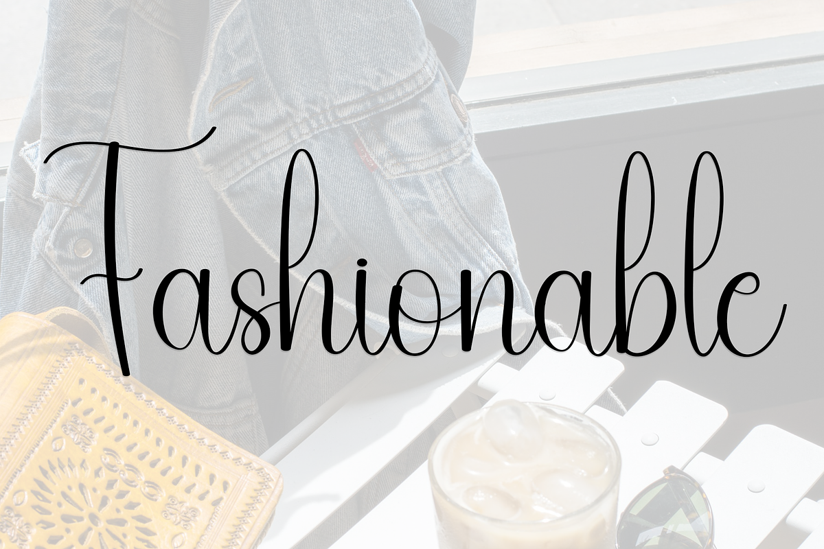 Stylish Official, a Script Font by FreshTypeINK (Photo 3 of 8)