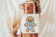 Christmas Gingerbread Man Patchwork, an Illustration by Designworld (Thumbnail 5 of 5)