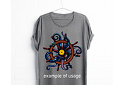 Octopus Vector Pack, an Animal Illustration by ne2pi (Thumbnail 4 of 5)