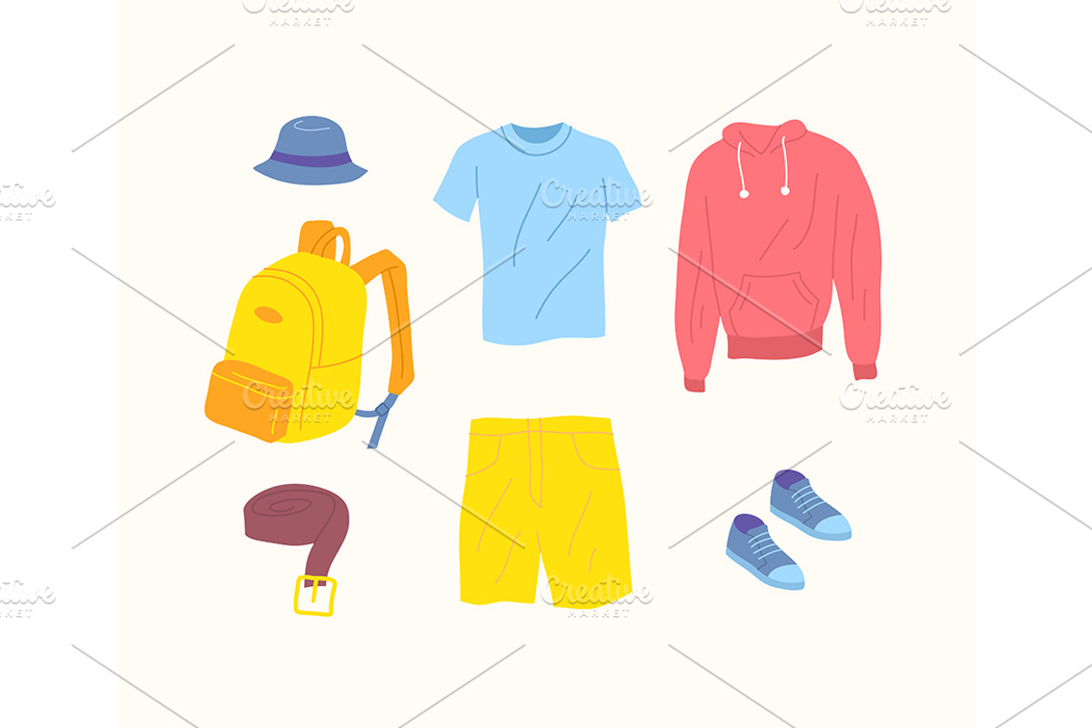 Men Capsule Wardrobe. Vector, an Object Graphic by Bigmouse_art (Photo 2 of 2)