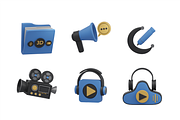 3D Media & Entertainment Pack, an Object 3D Model by Dudukbersama (Thumbnail 2 of 3)