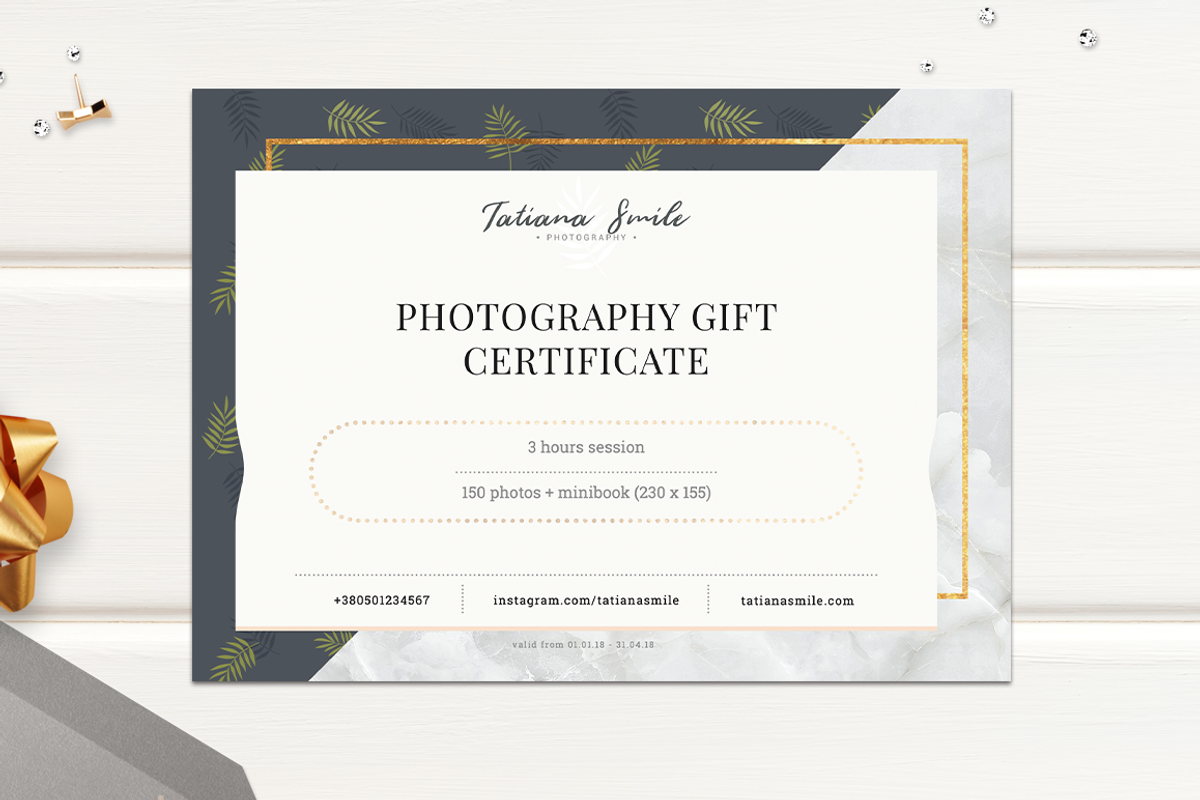 Photography Gift Сertificate, a Card Template by ArealPro (Photo 11 of 27)