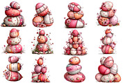 Whimsical Easter Eggs Stack Clipart, an Illustration by Designworld (Thumbnail 5 of 7)