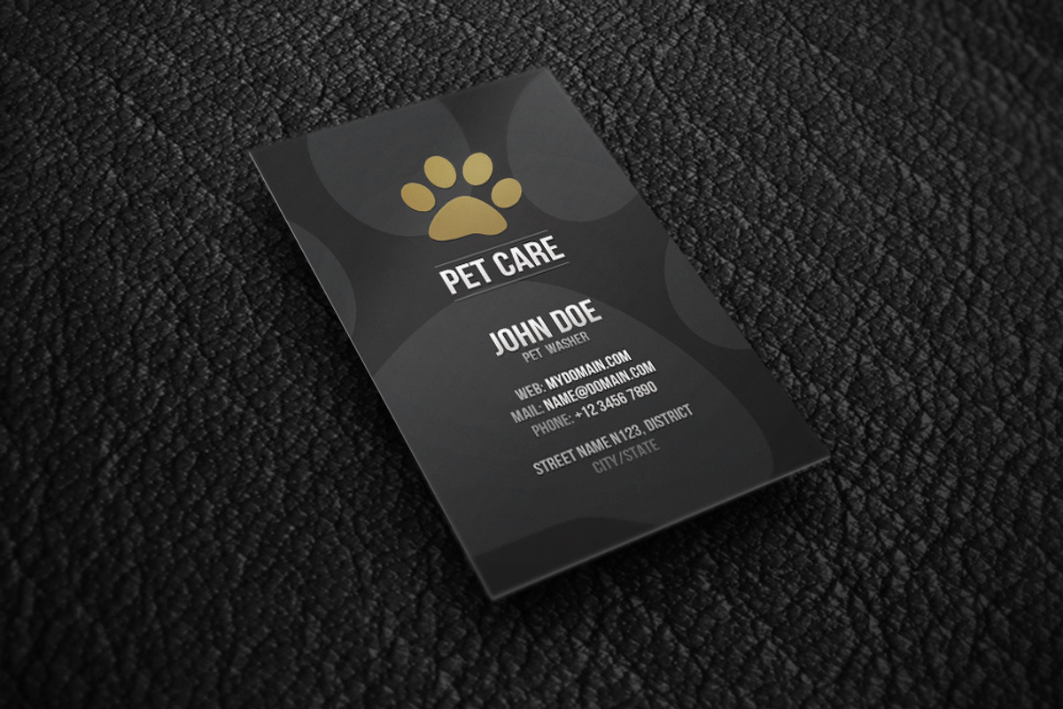 Pet Care Business Card, a Business Card Template by Rafael Oliveira (Photo 4 of 4)