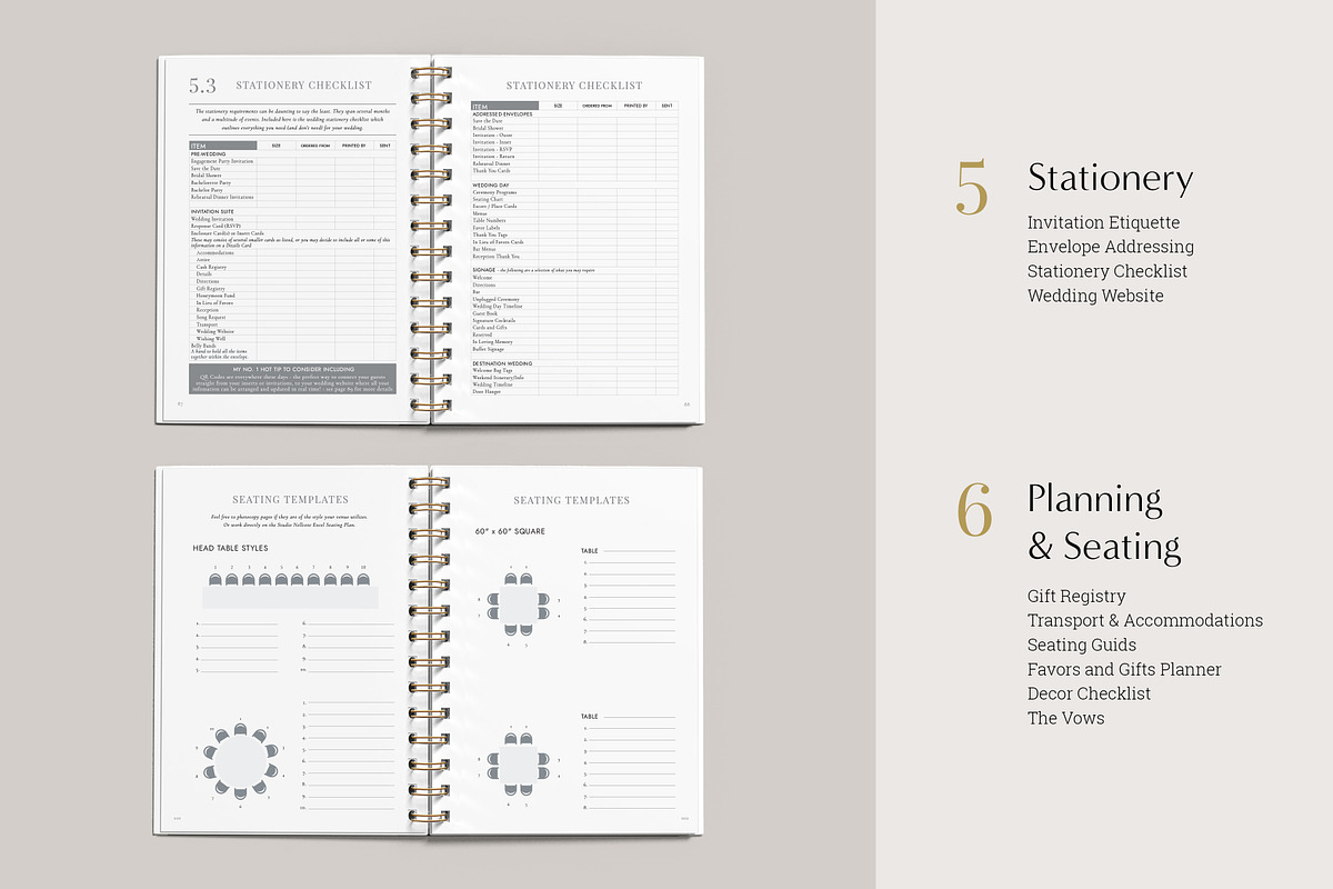 Elegant Wedding Planner, a Stationery Template by Studio Nellcote (Photo 6 of 8)