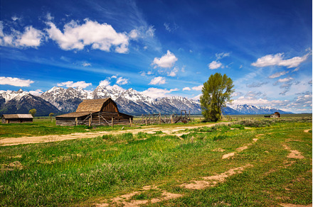 Historic John Moulton Barn at Mormon, a Nature Photo by Nick Fox