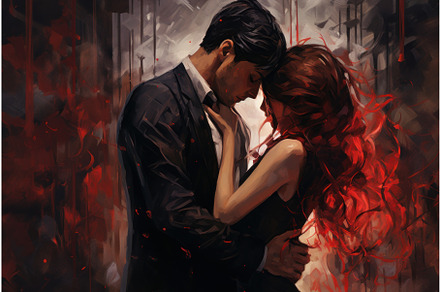 Compassionate Couple love suffering, a Person Illustration by Ylivdesign