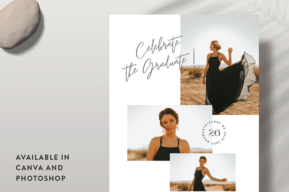 Senior Graduation Card SG024, an Invitation Template by Bellenity Design (Photo 1 of 2)