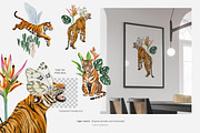Tropical tiger, animals, leaves, an Animal Illustration by ARTMIRU (Thumbnail 12 of 14)