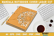 Mandala Notebook Cover Laser Cut 12, a Graphic by OTVEY DESIGN (Thumbnail 13 of 13)