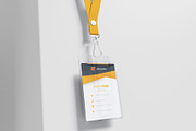 ID Card with Lanyard Mockup, an Advertising Mockup by Artnivora.Std (Thumbnail 3 of 4)