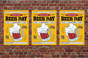 Yellow International Beer Day Flyer, a Flyer Template by Aiyari Graphic (Thumbnail 3 of 3)