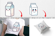 Milk Carton Clipart, a Graphic by Artnoy (Thumbnail 3 of 5)