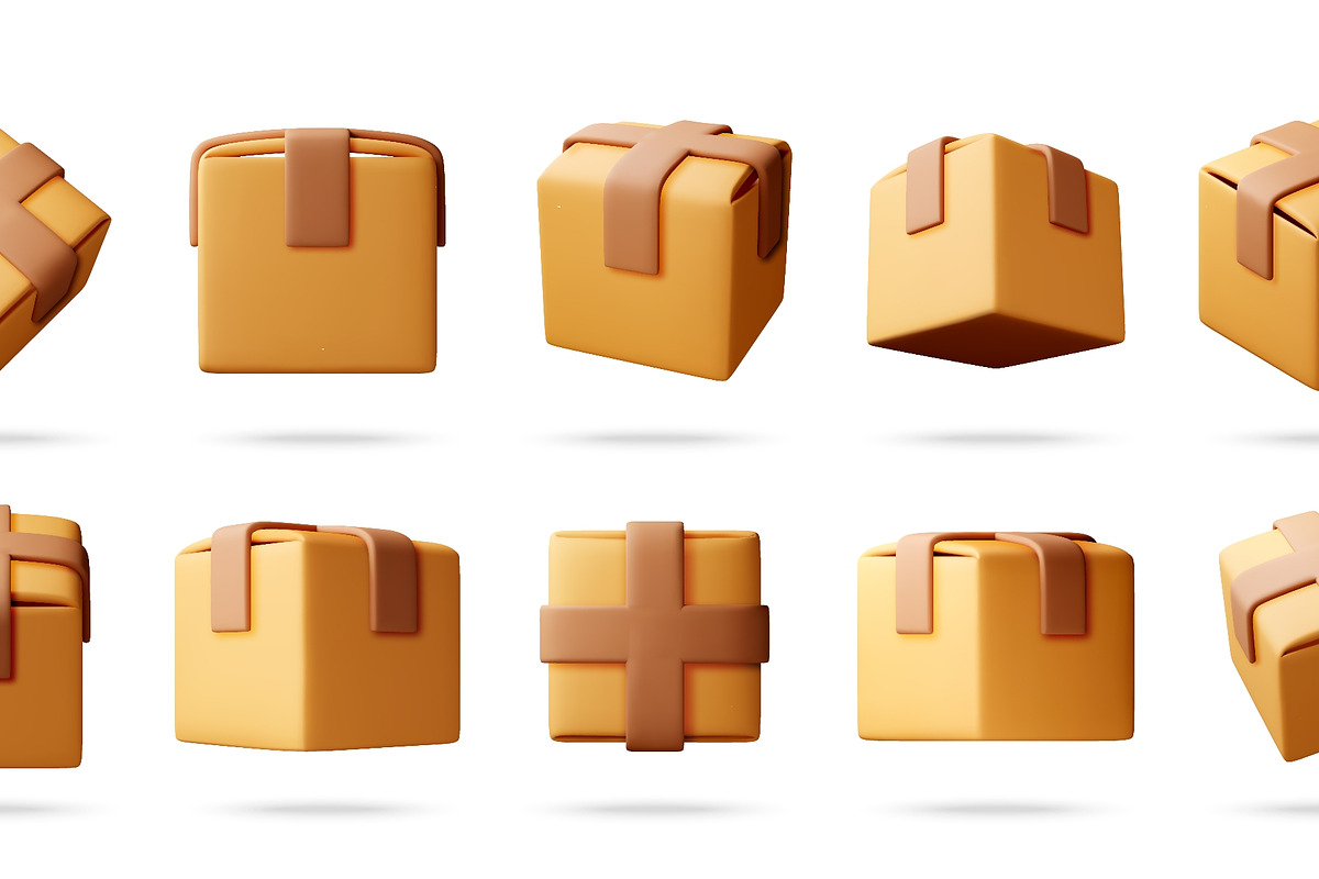Multiple 3D rendered cartoonish, an Object Illustration by Abscent (Photo 2 of 3)