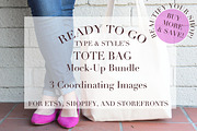 Tote Bag Styled Stock Photos, a Product Mockup by Type & Style (Thumbnail 1 of 4)