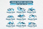 Professional House Painting Logo Set, a Branding & Logo Template by Guavanaboy (Thumbnail 1 of 3)
