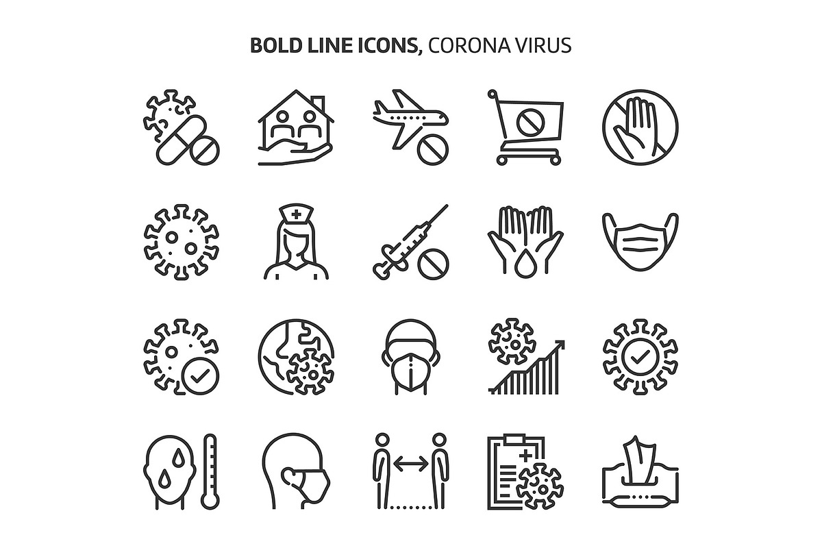 Bold Line Icons, an Outline Icon by Howcolour (Photo 12 of 151)